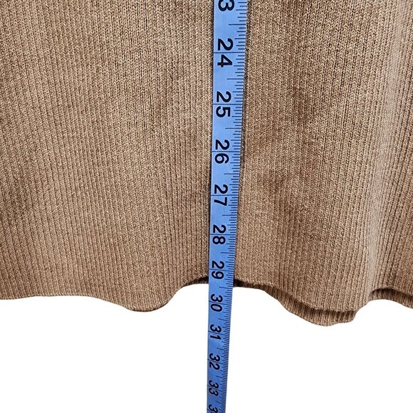 Ava & Viv Tan Ribbed Knit Skirt Size XXL Womens Stretch Waist Soft - Picture 6 of 8